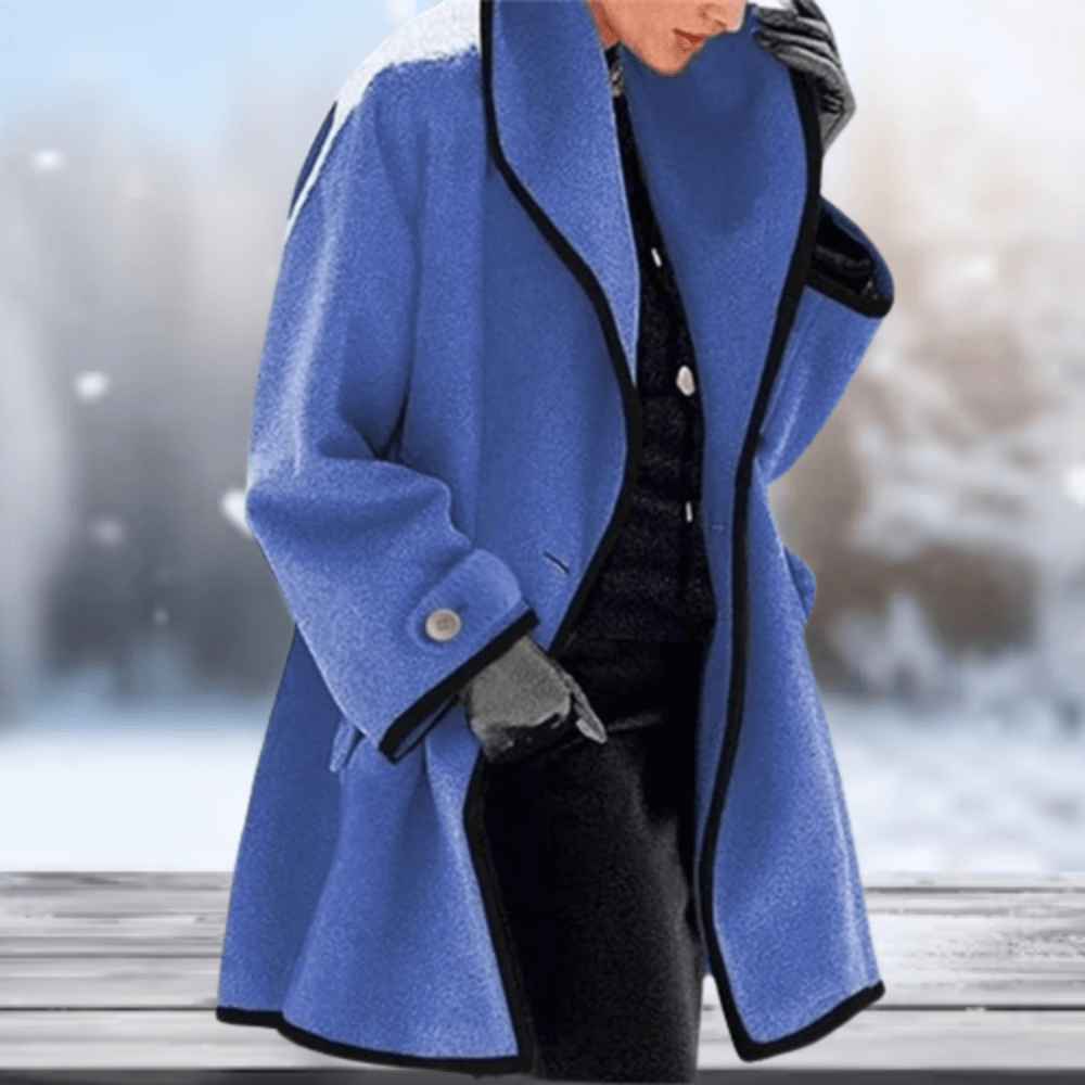 Velina Moda | Wool-like Women's Jacket - Long Women's Jacket Winter