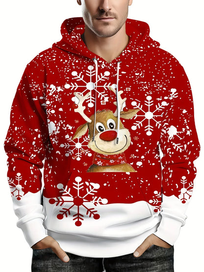 Velina Moda | Hoodie with Christmas print - Warm & modern sweater for the holidays
