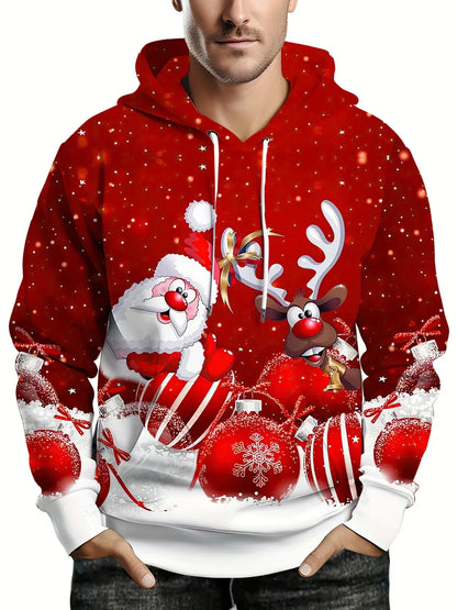 Velina Moda | Hoodie with Christmas print - Warm & modern sweater for the holidays