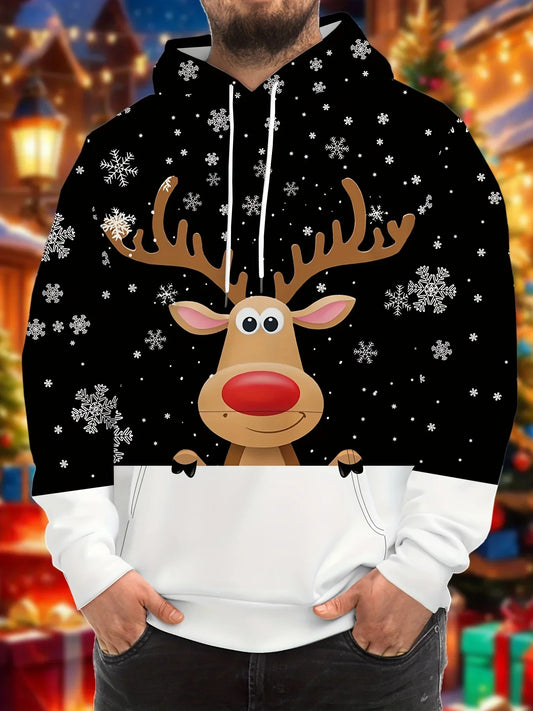 Velina Moda | Hoodie with Christmas print - Warm & modern sweater for the holidays