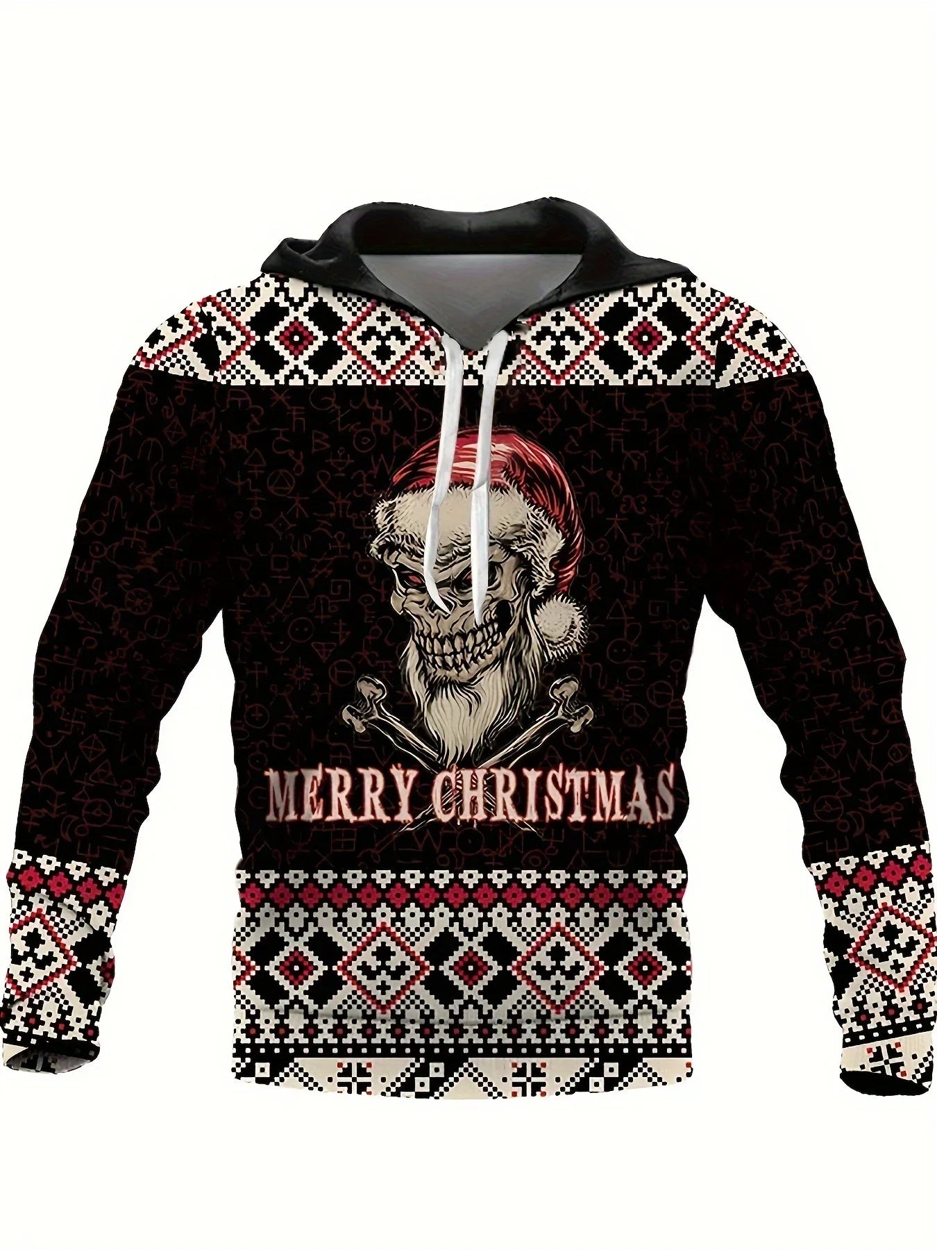 Velina Moda | Hoodie with Christmas print - Warm & modern sweater for the holidays