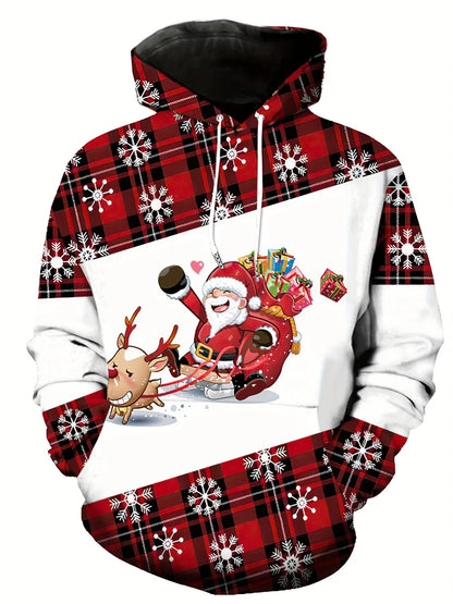 Velina Moda | Hoodie with Christmas print - Warm & modern sweater for the holidays