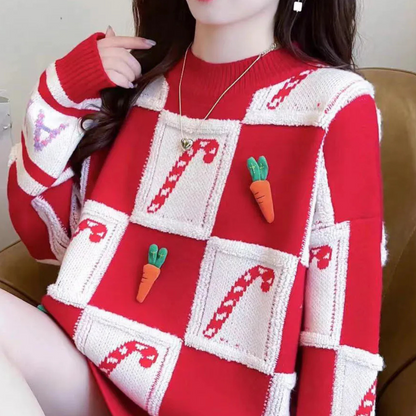 Velina Moda | Oversized Christmas Sweater Bad Christmas Sweater Women