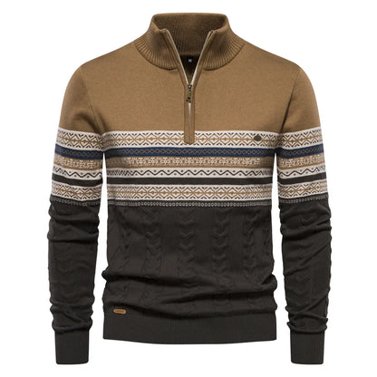 Velina Moda | Sweatshirt - Men's Retro Pattern Sweatshirt with Comfortable and Unique Design