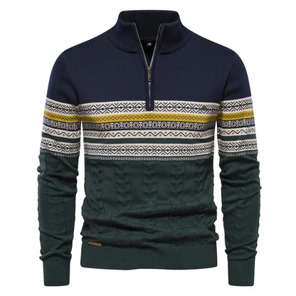 Velina Moda | Sweatshirt - Men's Retro Pattern Sweatshirt with Comfortable and Unique Design