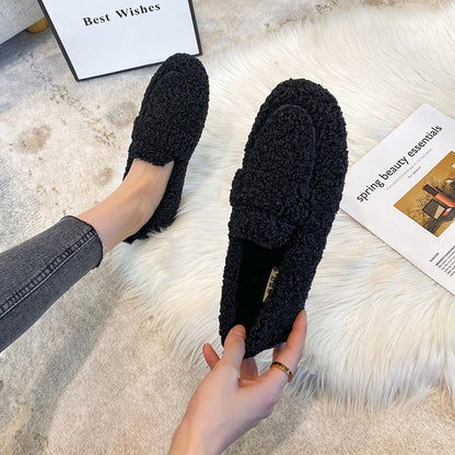 Plush slippers