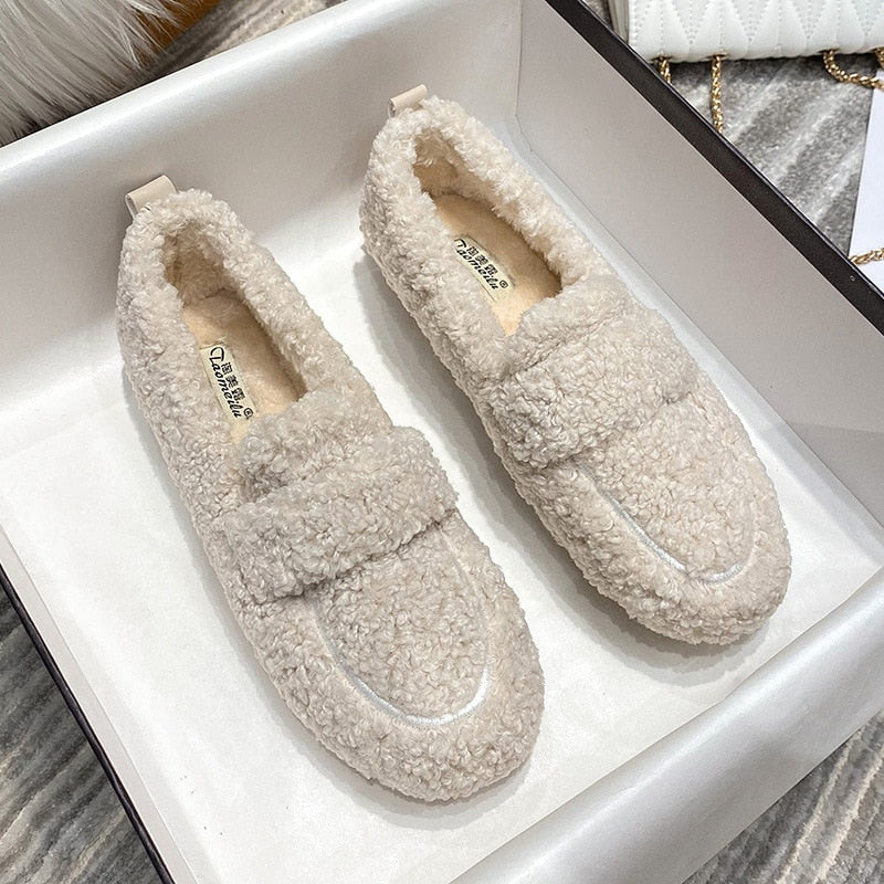 Plush slippers
