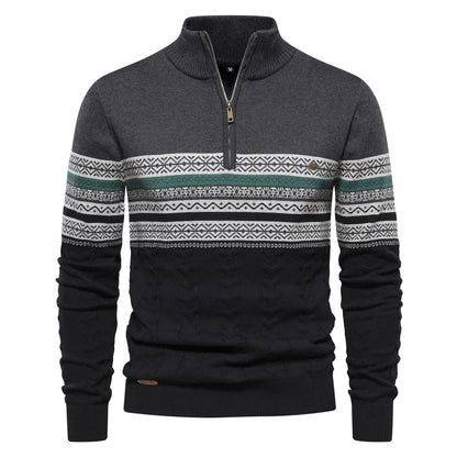 Velina Moda | Sweatshirt - Men's Retro Pattern Sweatshirt with Comfortable and Unique Design