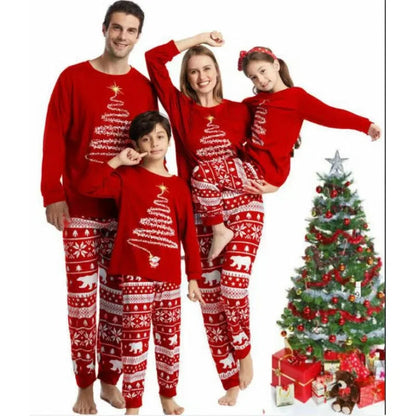 Velina Moda | Christmas Family Matching Pajamas Set Red