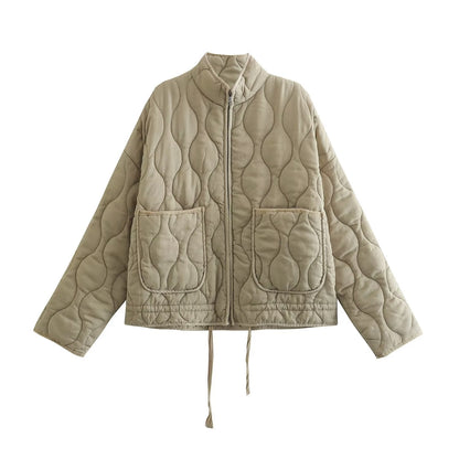 Camila - Women's quilted jacket with front pockets
