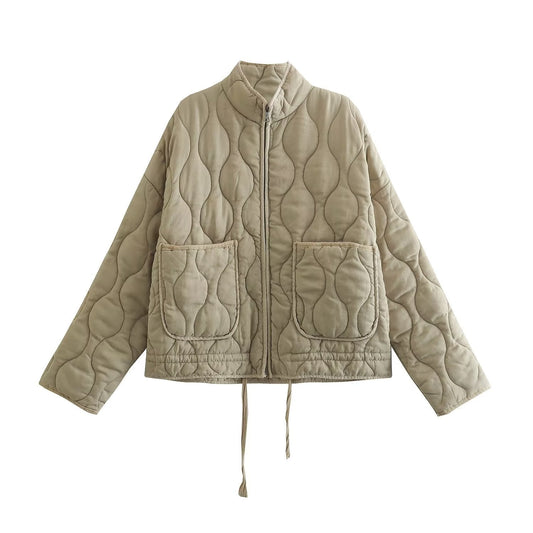 Camila - Women's quilted jacket with front pockets