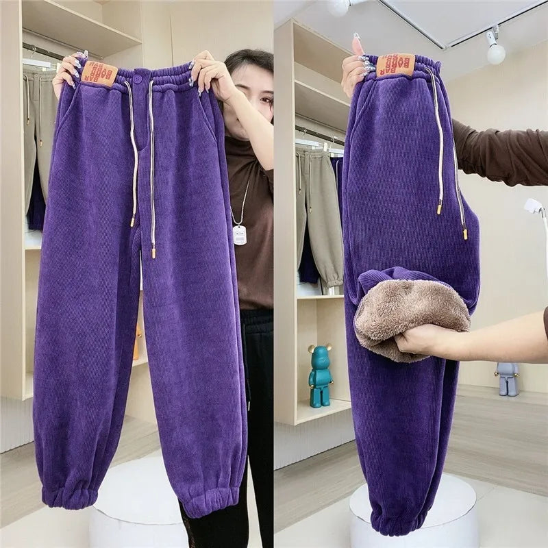 Velina Moda | Winter Jogging Pants - Warm Plush Lining & Casual Design