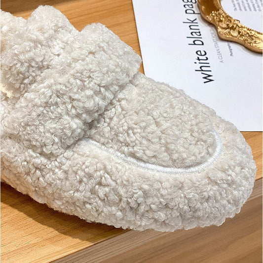 Plush slippers