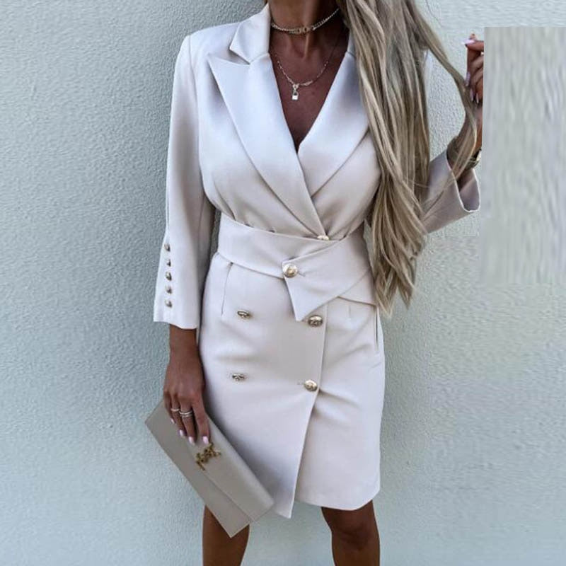 Double-breasted blazer dress