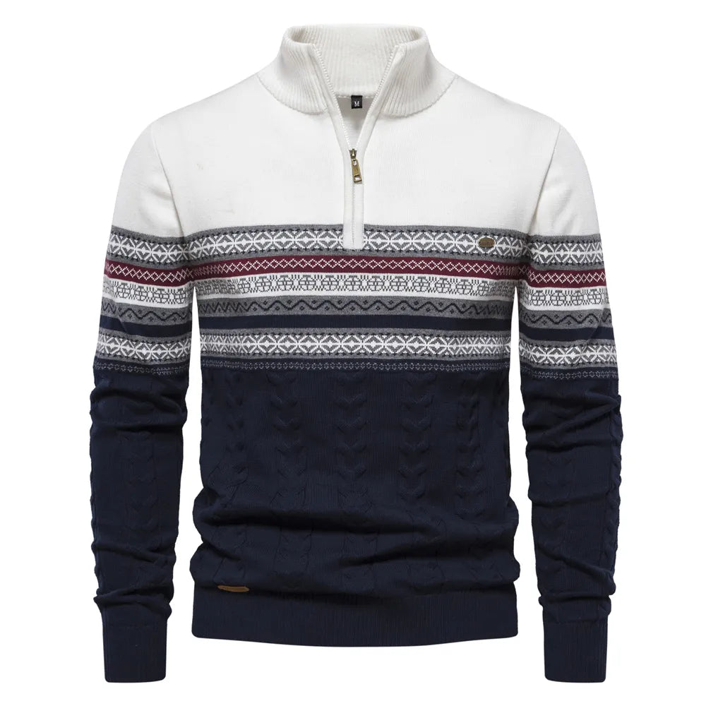 Velina Moda | Sweatshirt - Men's Retro Pattern Sweatshirt with Comfortable and Unique Design
