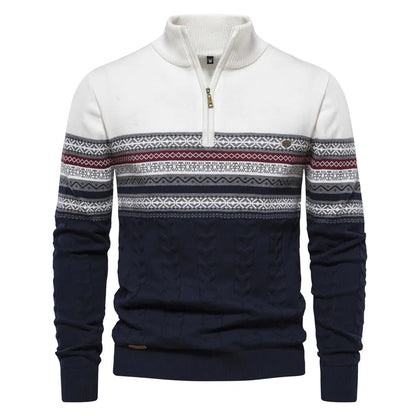 Velina Moda | Sweatshirt - Men's Retro Pattern Sweatshirt with Comfortable and Unique Design