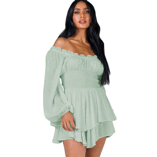 Ruffled shoulder dress - Haven