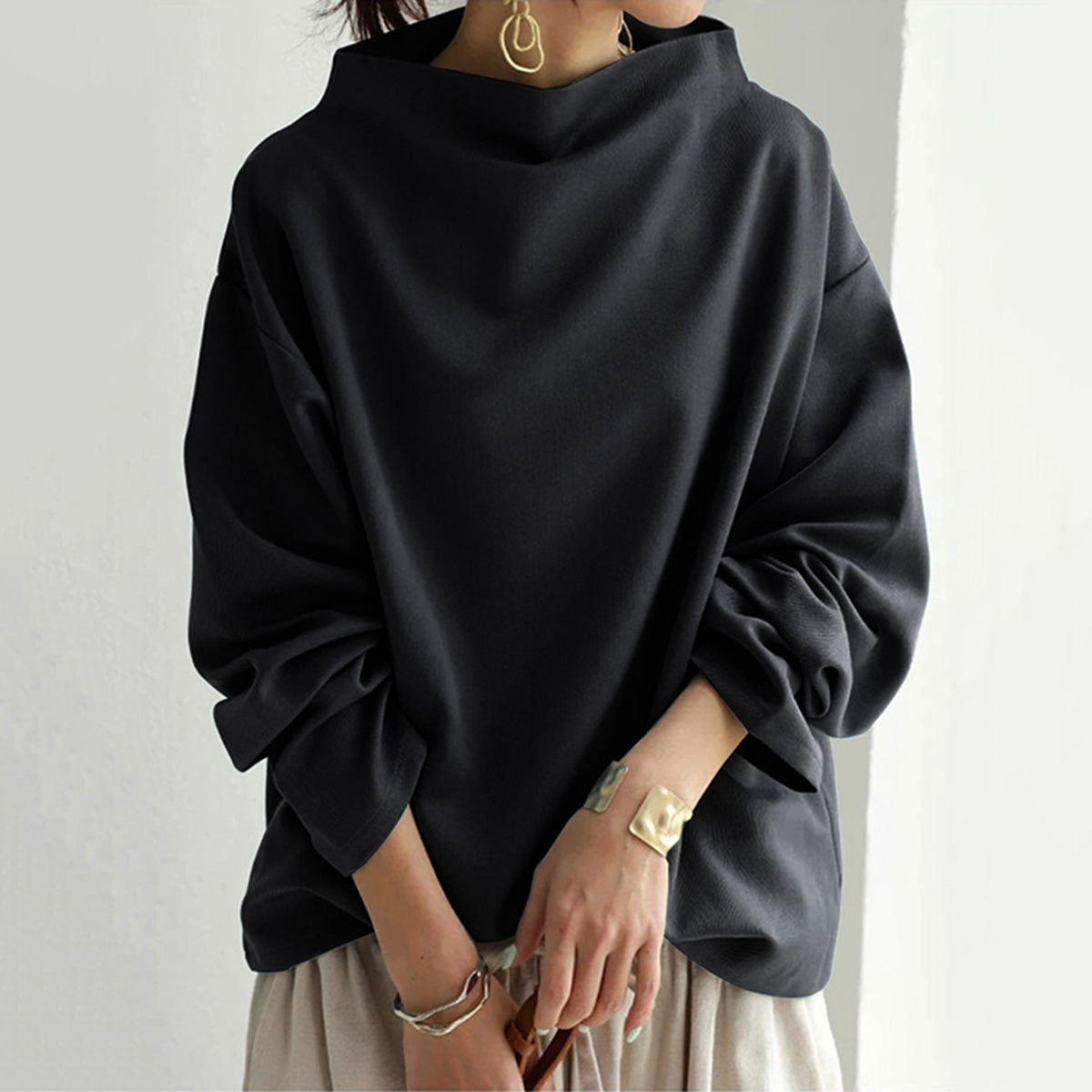 Velina Moda | Stand collar sweater