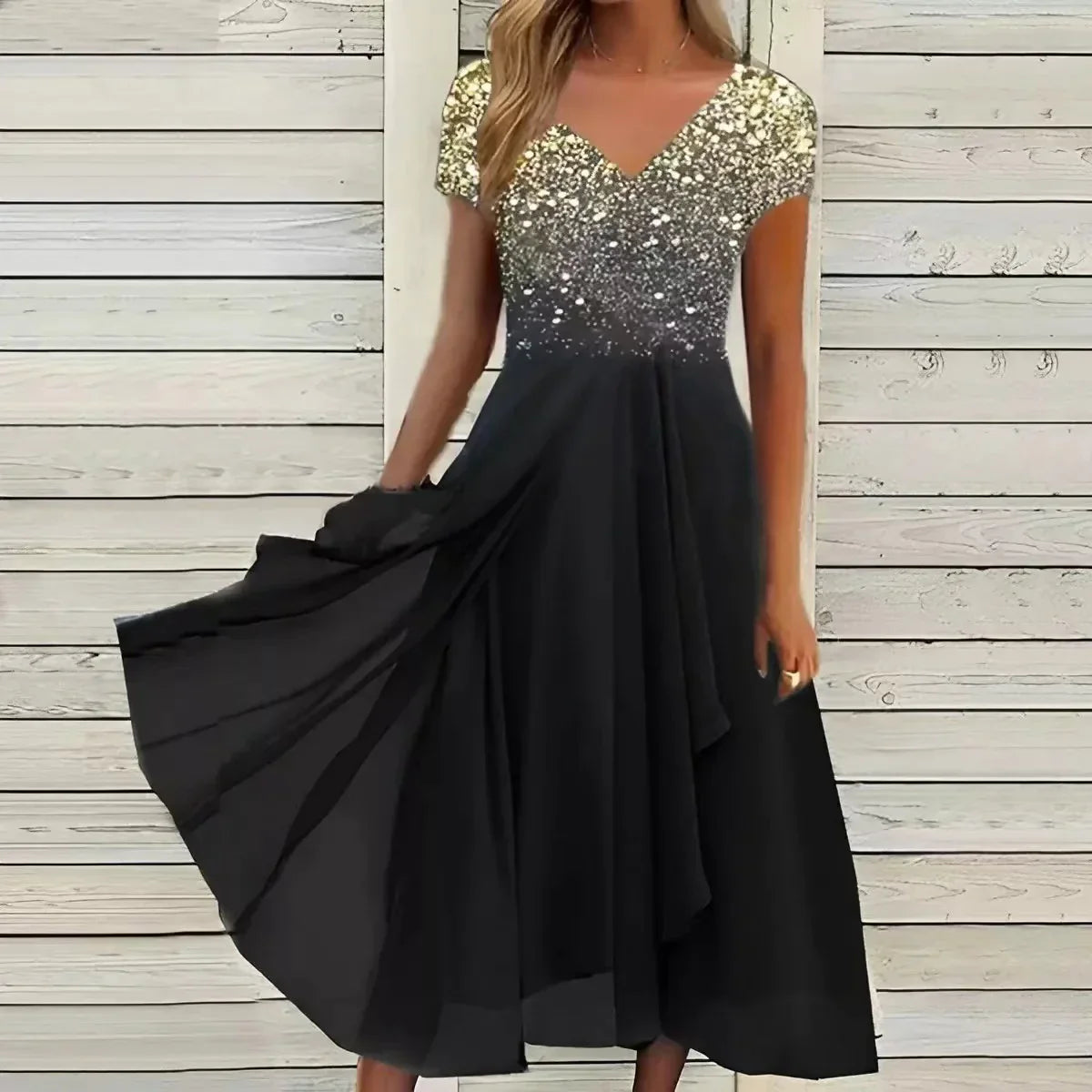 Chiffon party dress for women