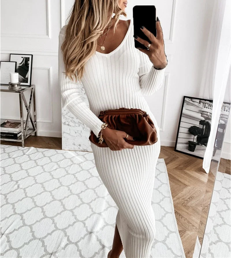 Maxi-fit fitted dress