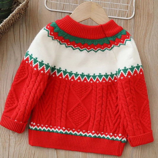Velina Moda | Kids Sweater with Teddy Bear - Soft Plush Sweater for Boys and Girls