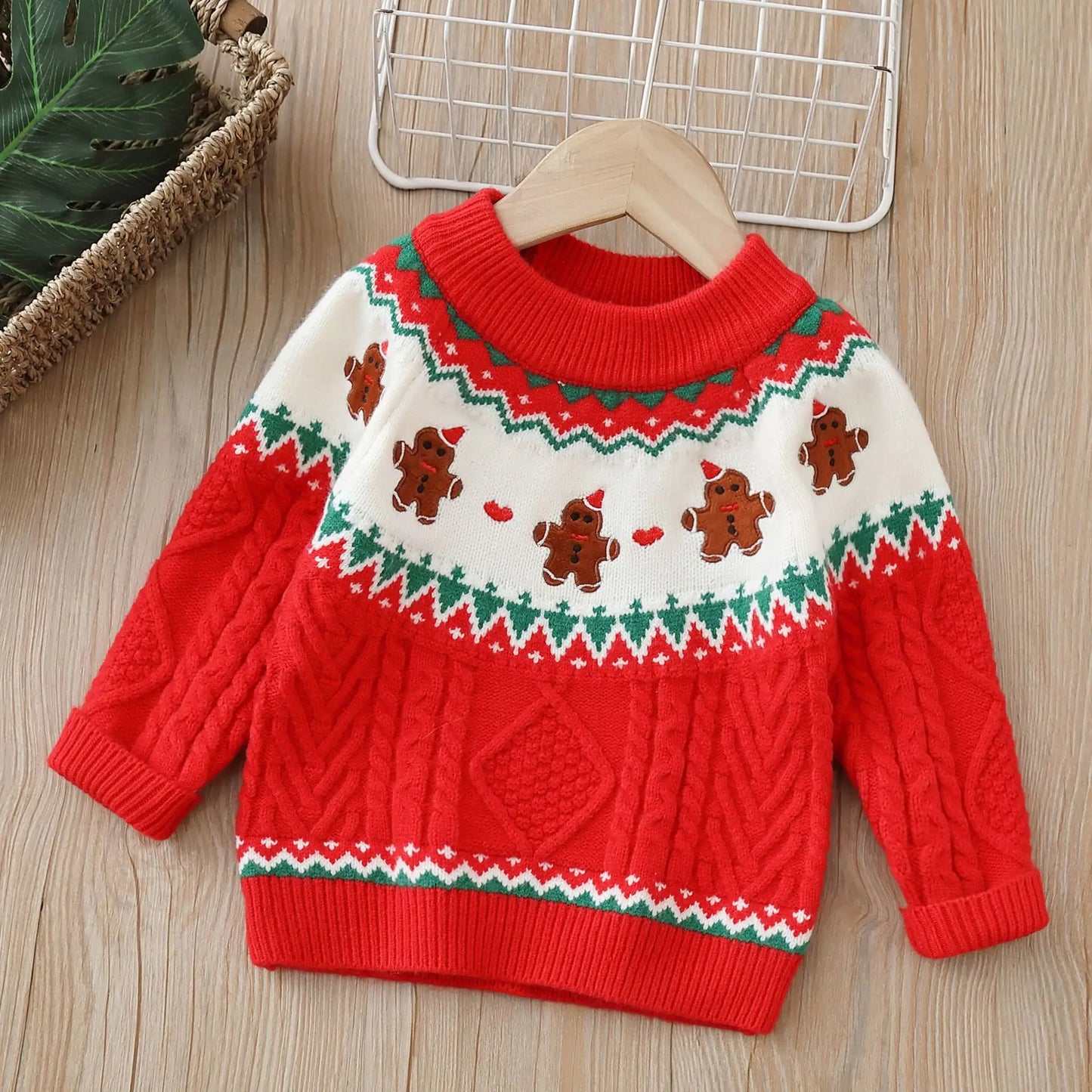 Velina Moda | Kids Sweater with Teddy Bear - Soft Plush Sweater for Boys and Girls