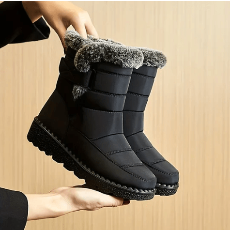 Emma - Padded snow boots with synthetic fur lining