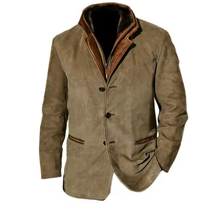 Leandro - Men's suede blazer jacket