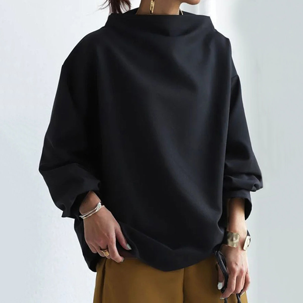 Velina Moda | Stand collar sweater