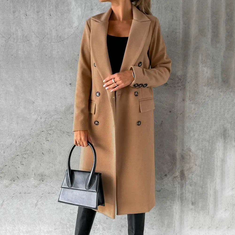 Velina Moda | Long Wool Jacket Women Urban Chic