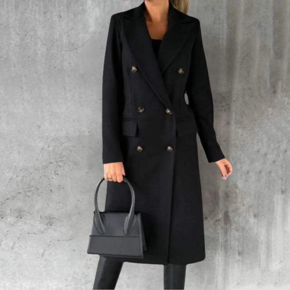 Velina Moda | Long Wool Jacket Women Urban Chic