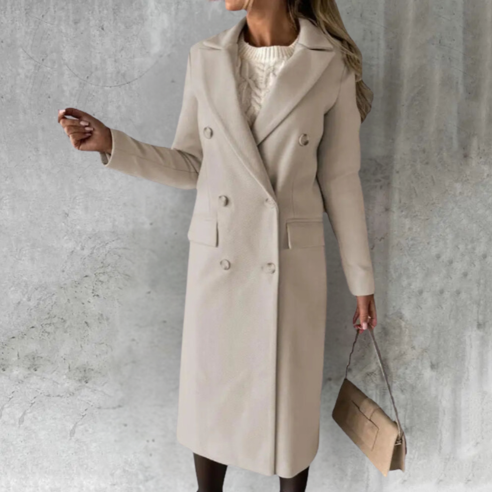 Velina Moda | Long Wool Jacket Women Urban Chic