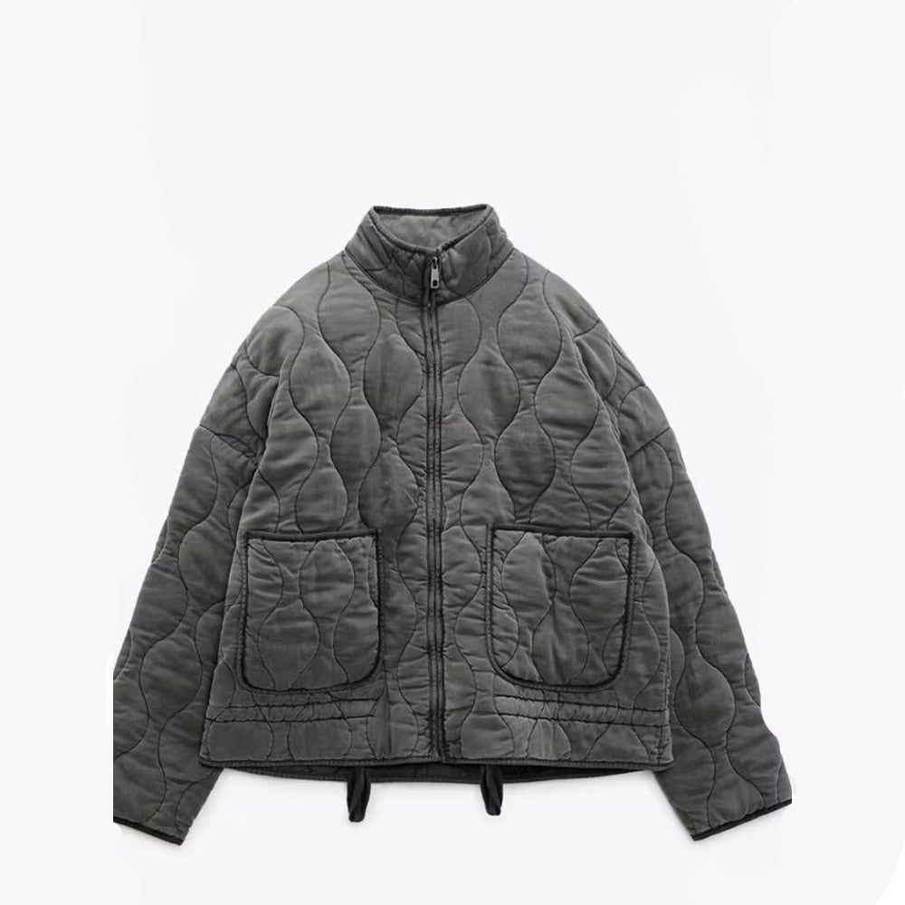 Camila - Women's quilted jacket with front pockets