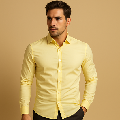 Velina Moda | Fit Shirt with Lapel Collar for Men - Shirts