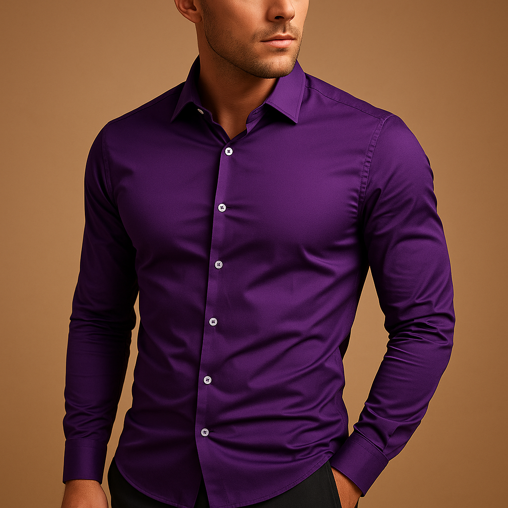 Velina Moda | Fit Shirt with Lapel Collar for Men - Shirts