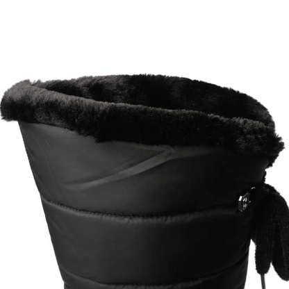 Velina Moda | Women's knee-length winter boots with warm fur lining