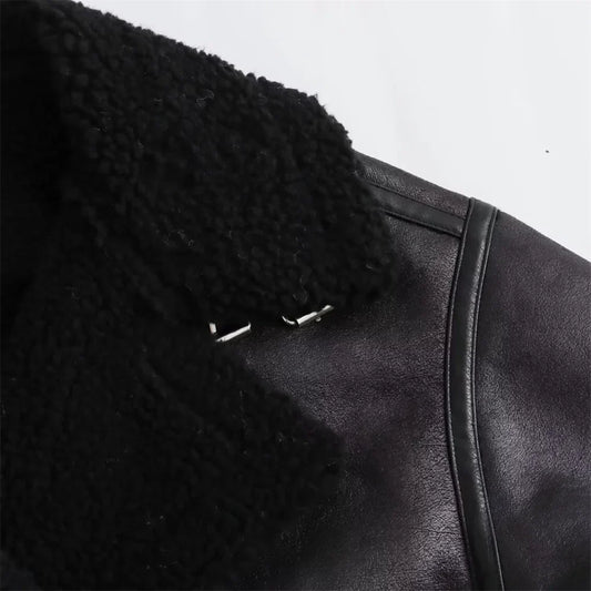 Velina Moda | Double-Side Coat - Elegant & Comfortable Jacket with Belt and Modern Collar for Autumn