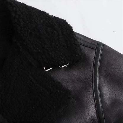 Velina Moda | Double-Side Coat - Elegant & Comfortable Jacket with Belt and Modern Collar for Autumn