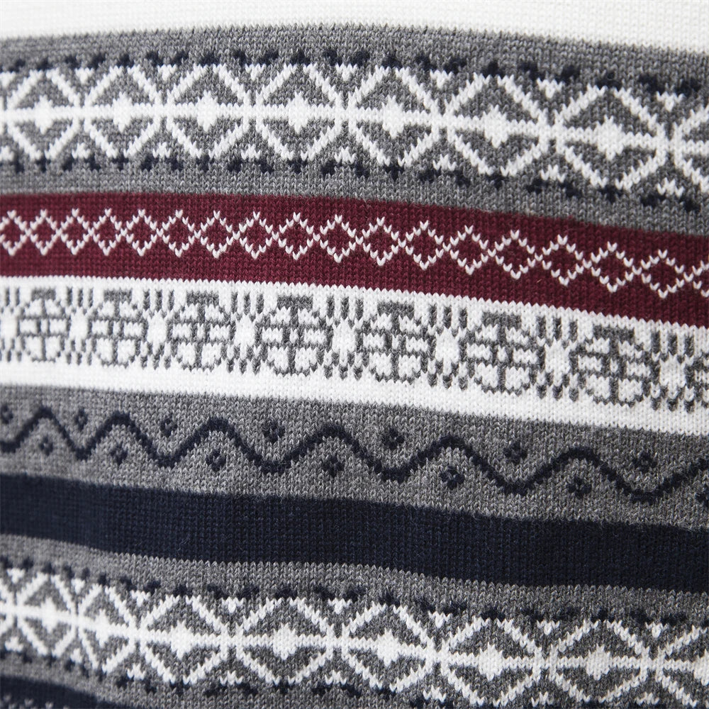 Velina Moda | Sweatshirt - Men's Retro Pattern Sweatshirt with Comfortable and Unique Design