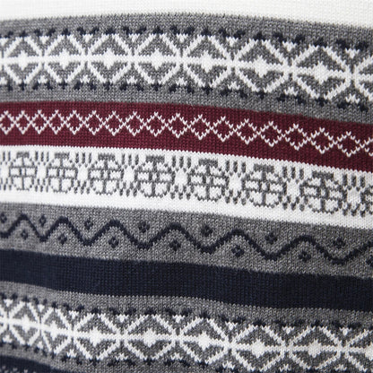 Velina Moda | Sweatshirt - Men's Retro Pattern Sweatshirt with Comfortable and Unique Design