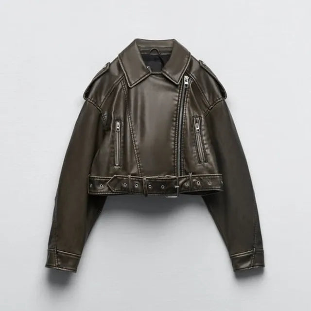 Velina Moda | Modern short biker jacket