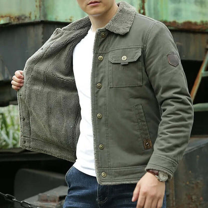 Velina Moda | Long Winter Jacket Men Padded and Comfortable