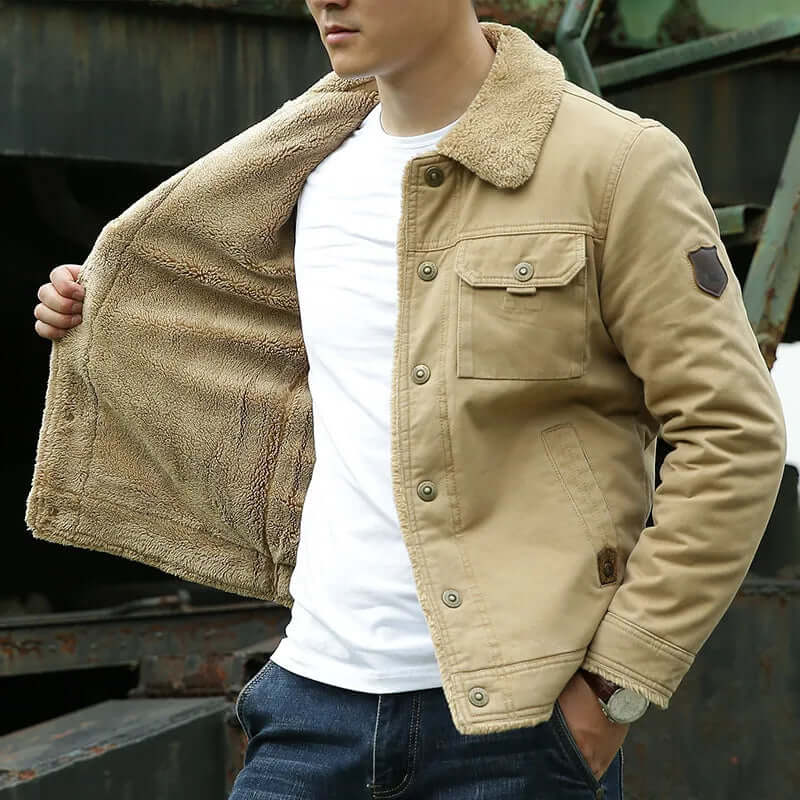 Velina Moda | Long Winter Jacket Men Padded and Comfortable
