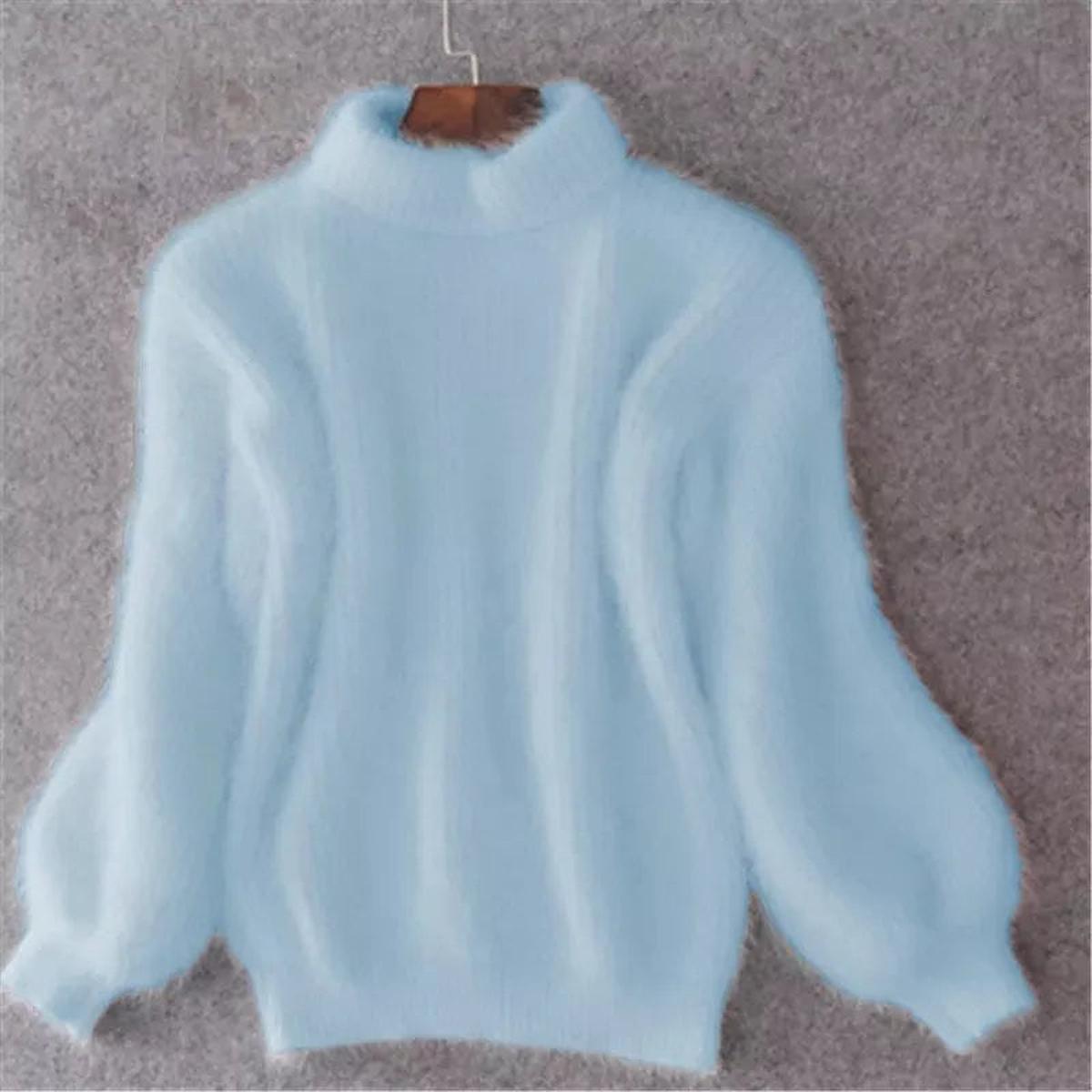 Velina Moda | Angora Sweater - Casual Knitted Sweater Women