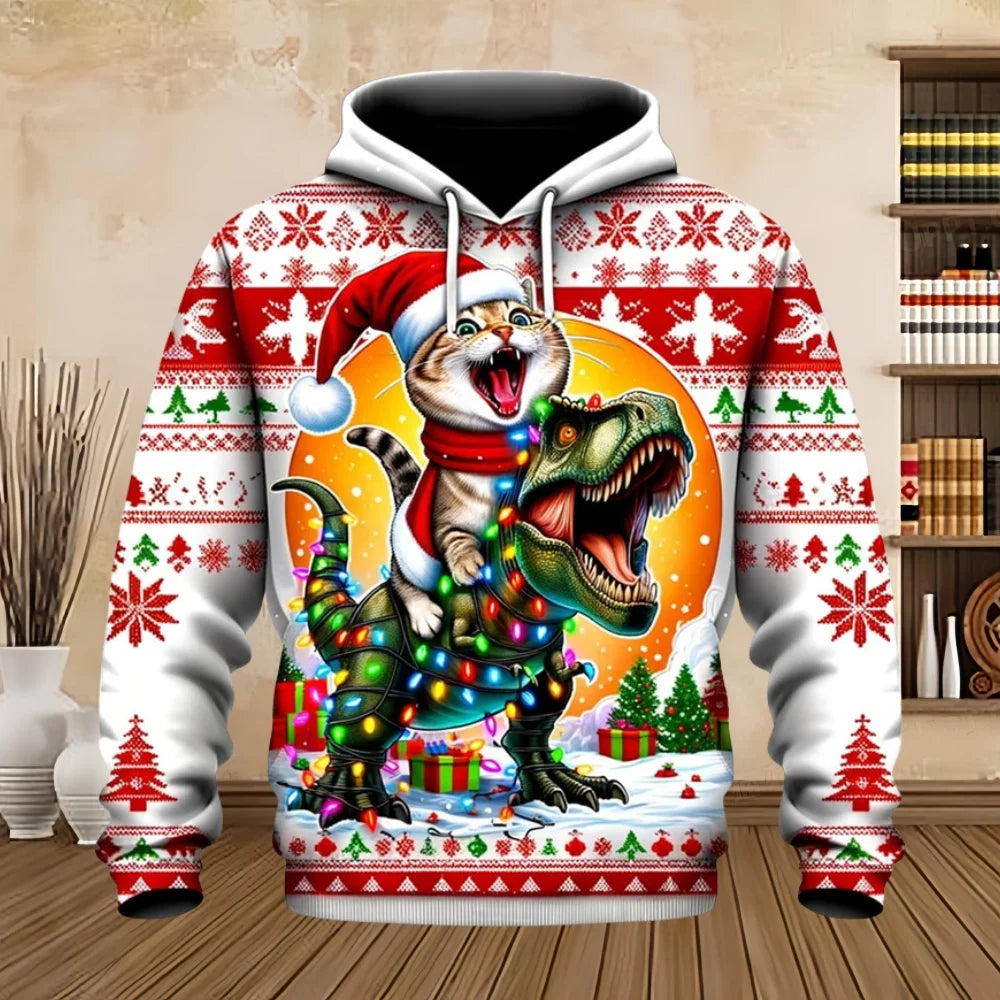 Velina Moda | Christmas Sweater with Print - Comfortable & Stylish Sweatshirt for the Holidays