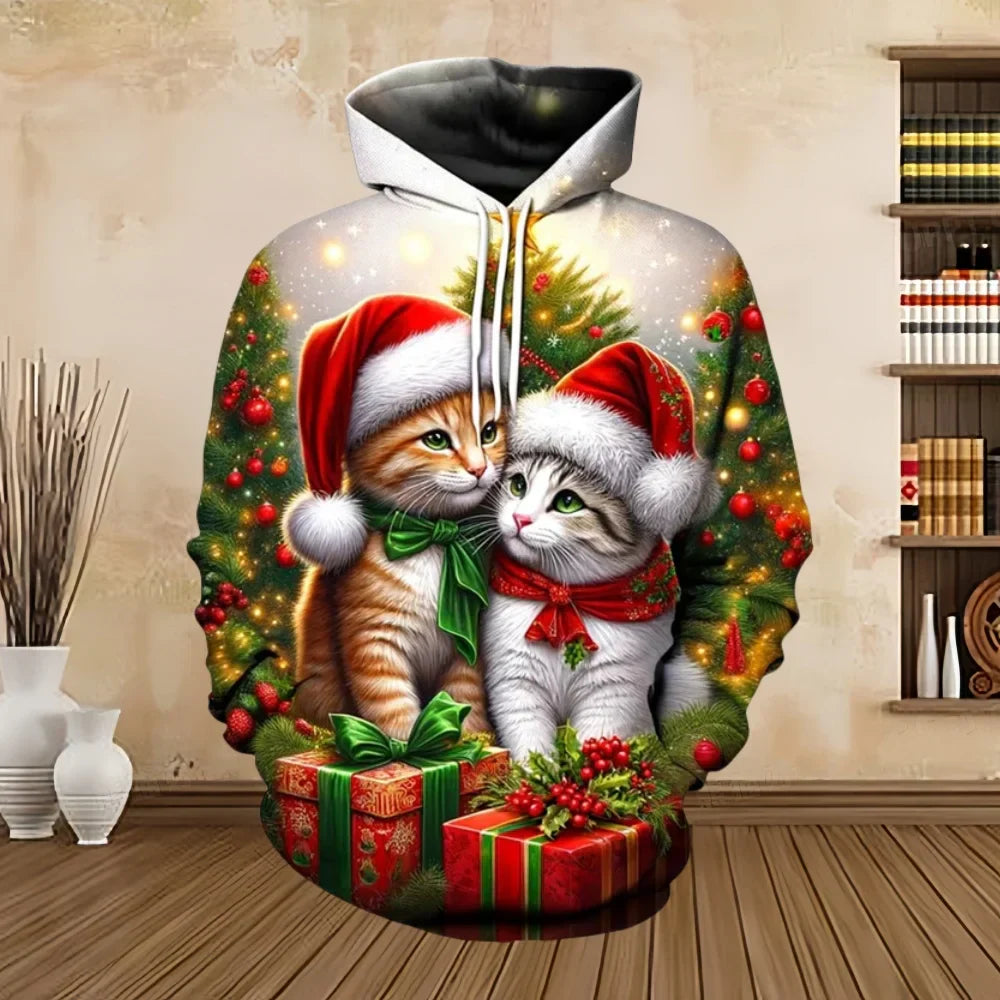 Velina Moda | Christmas Sweater with Print - Comfortable & Stylish Sweatshirt for the Holidays