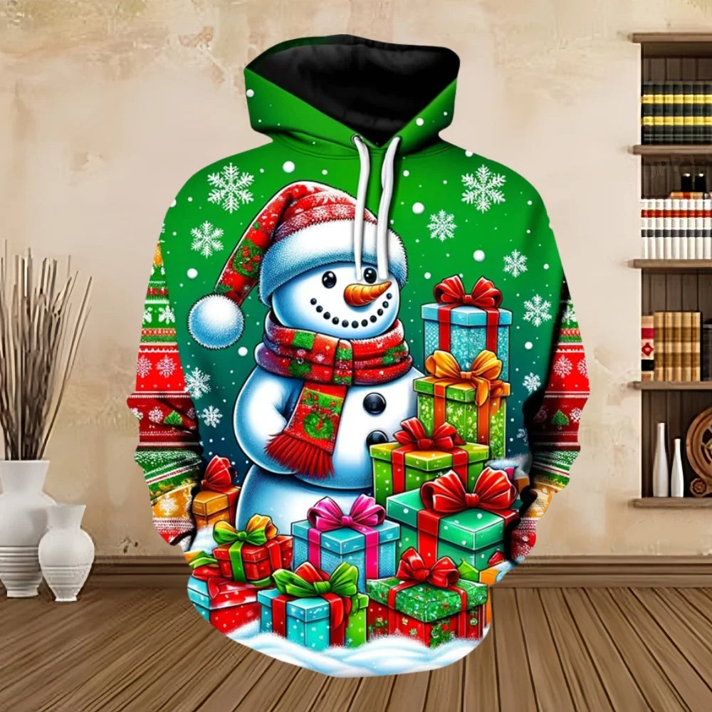 Velina Moda | Christmas Sweater with Print - Comfortable & Stylish Sweatshirt for the Holidays