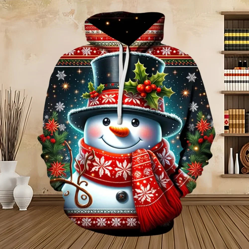 Velina Moda | Christmas Sweater with Print - Comfortable & Stylish Sweatshirt for the Holidays