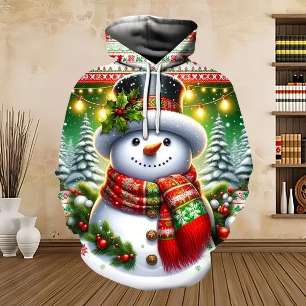 Velina Moda | Christmas Sweater with Print - Comfortable & Stylish Sweatshirt for the Holidays