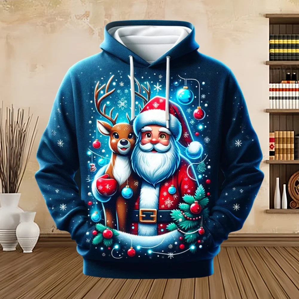 Velina Moda | Christmas Sweater with Print - Comfortable & Stylish Sweatshirt for the Holidays